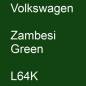 Preview: Volkswagen, Zambesi Green, L64K.